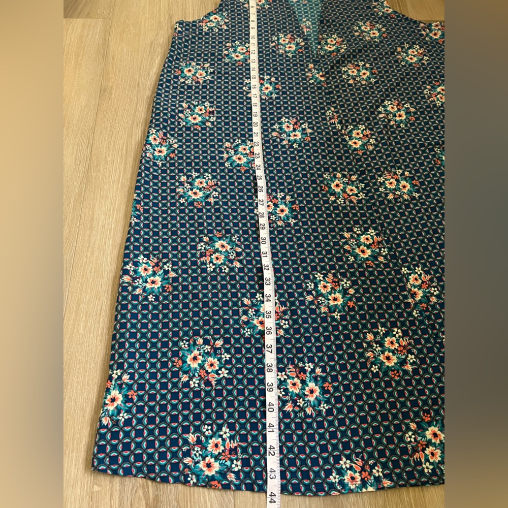 LULAROE JOY Floral Printed Long Kimono Vest EUC - Picture 7 of 12